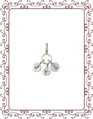cluster charm 1-A: silver disc cluster charm