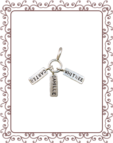 cluster tag 1-A: silver tag cluster charm