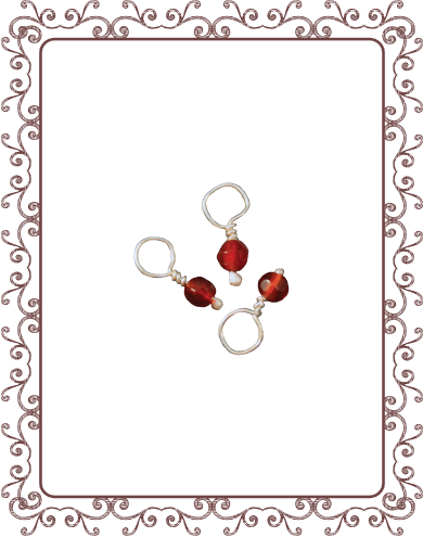 droplet 7-A: carnelian gemstone droplet