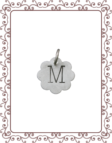 small charm 1-A: small silver flower