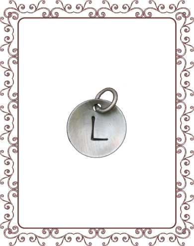 cupped charm 1-C: small silver disc