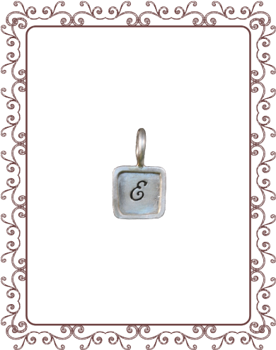 square 1-B: 3/8" silver square with silver rim