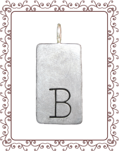 tag 3-A: large silver simple tag